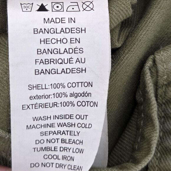 Michael Kors Shirt Jacket Utility Shacket Womens Size Medium Olive Green Fall - Picture 6 of 6